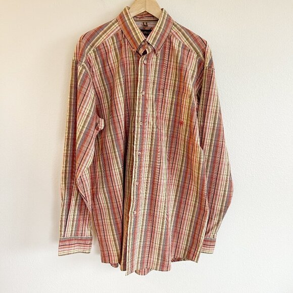 Ariat Other - Ariat Collins Paid Button Down Shirt Long Sleeve Performance